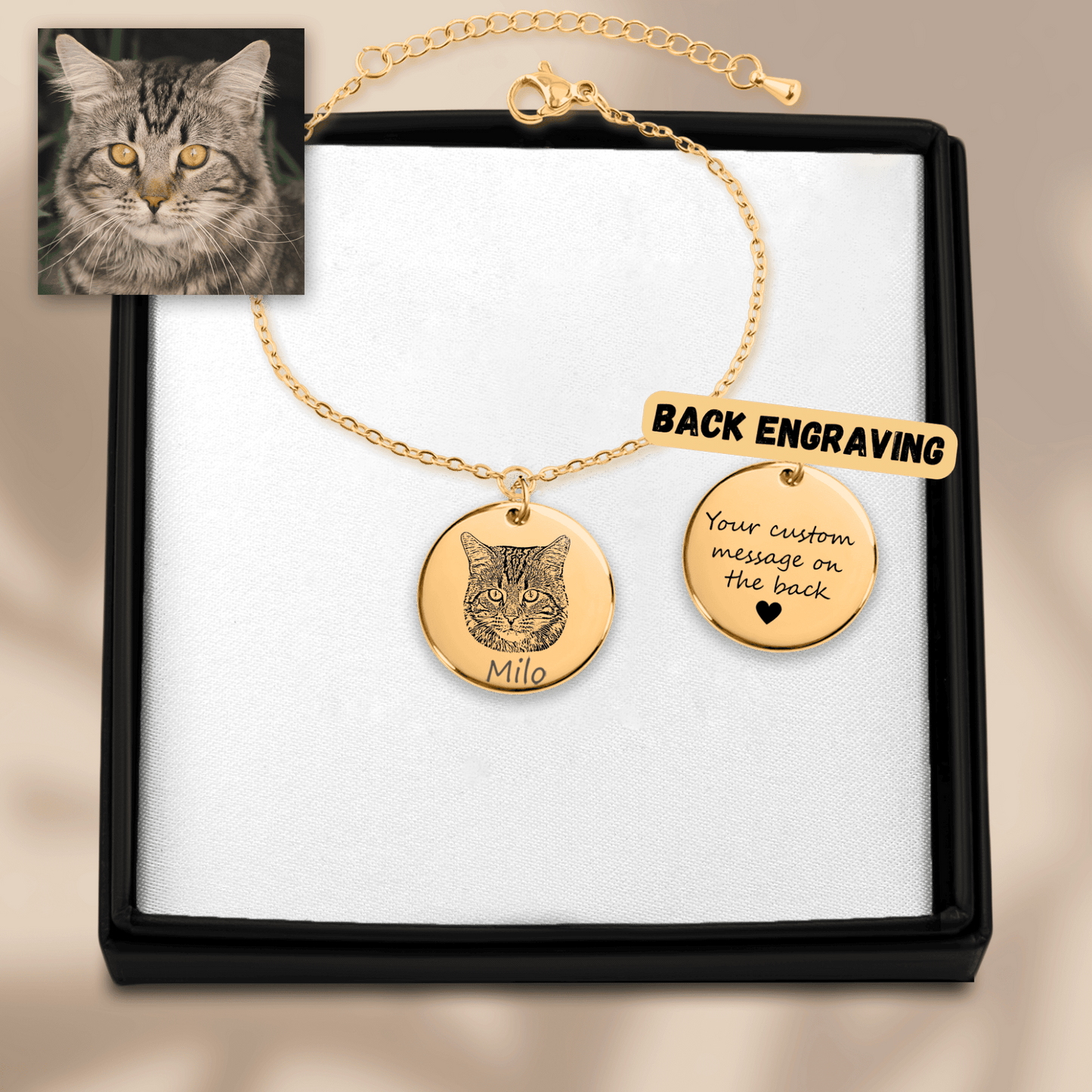 Cat Portrait Bracelet