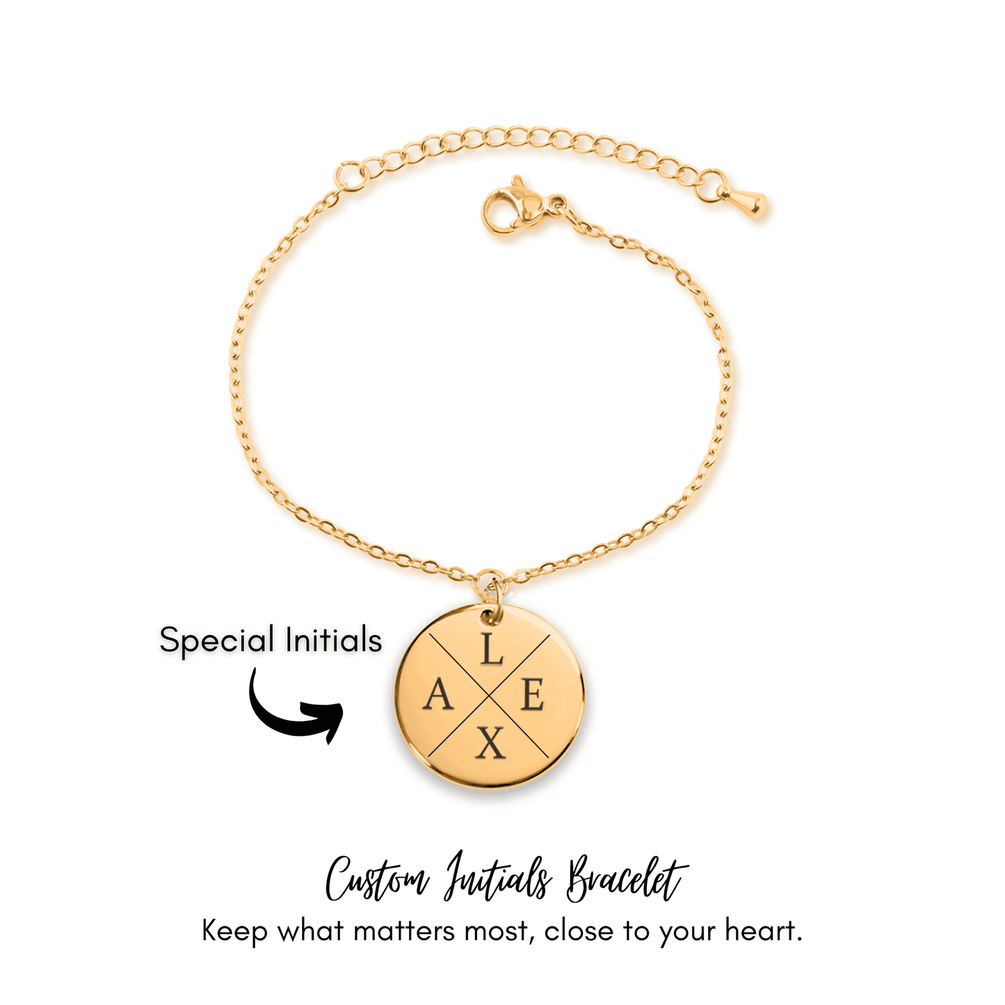 Custom Initials Bracelet