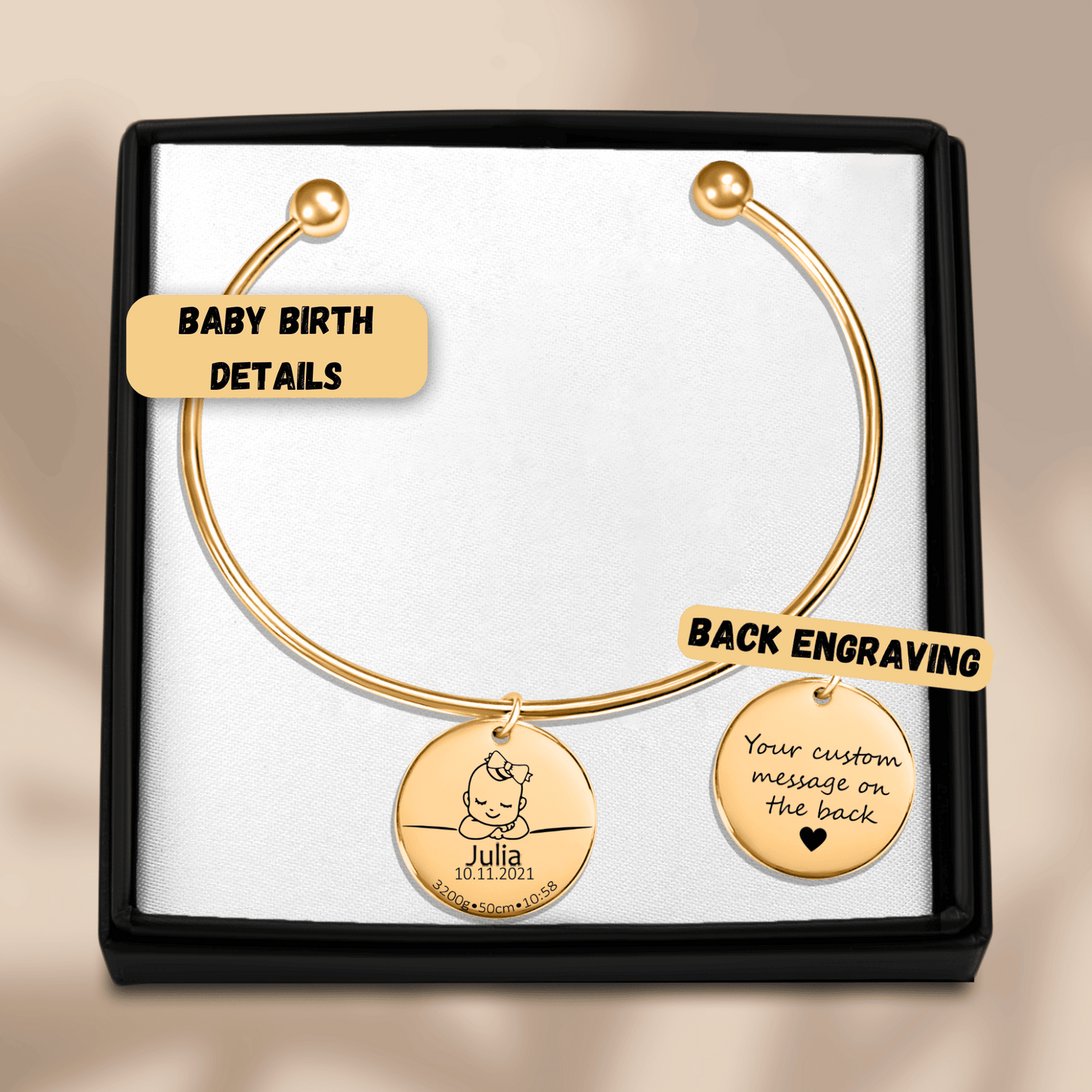 Baby Birth Details Bangle