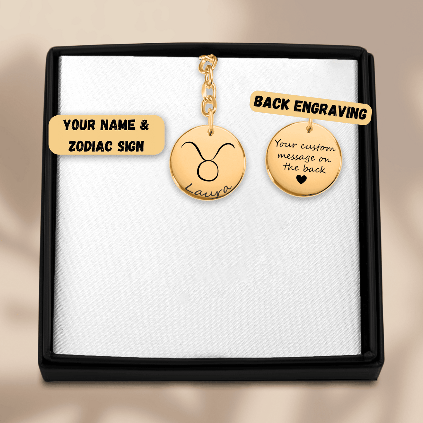 Zodiac Sign Keychain