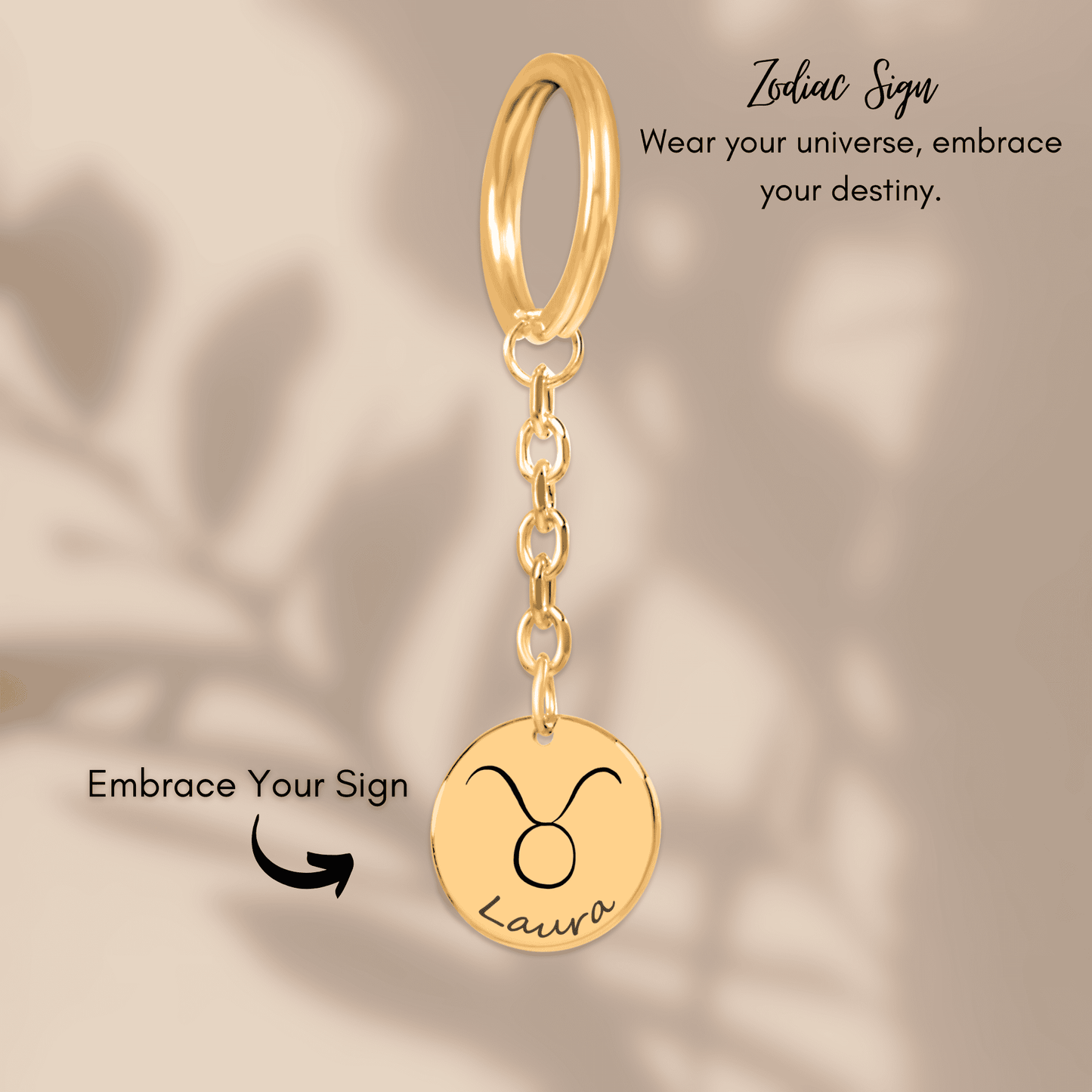 Zodiac Sign Keychain