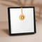 Floral Initial Necklace – O