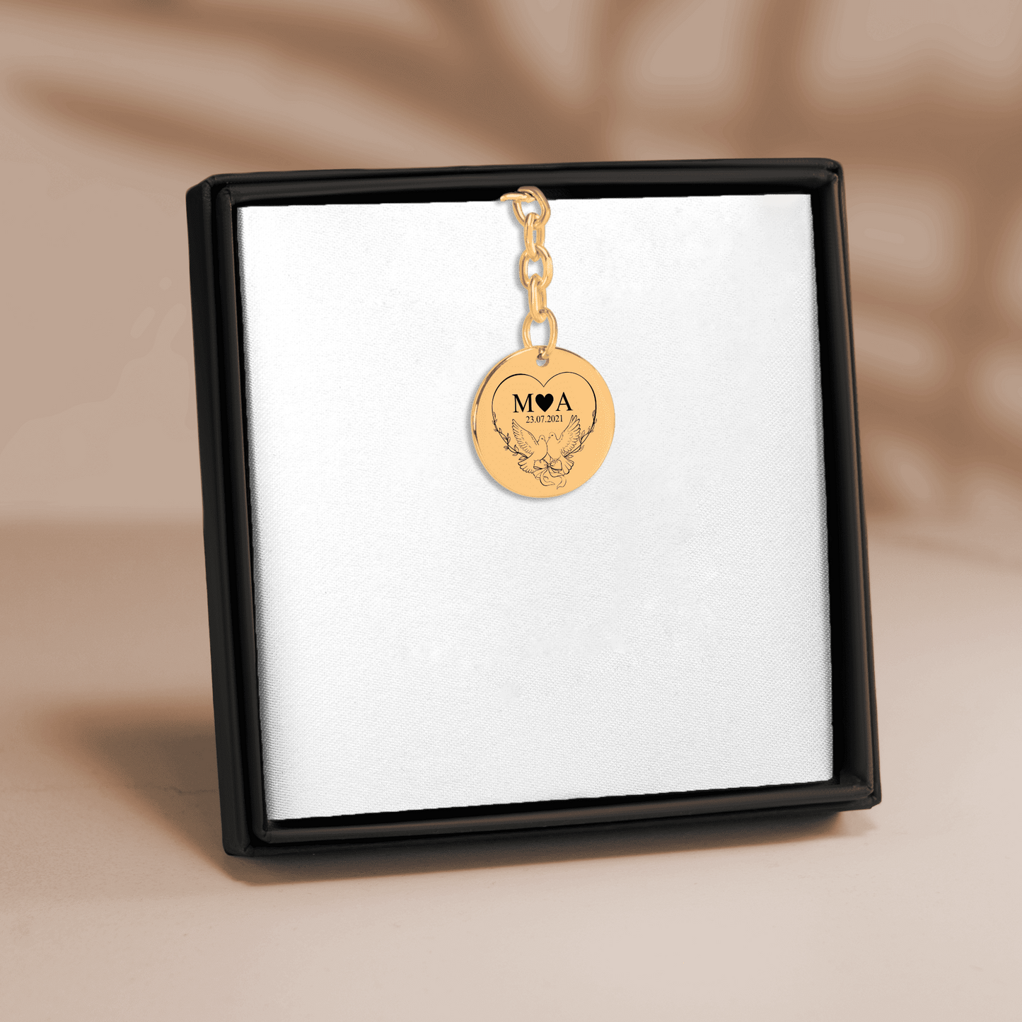Timeless Bond Initials Keychain