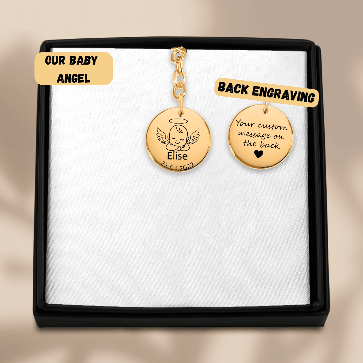 Baby Angel Keychain