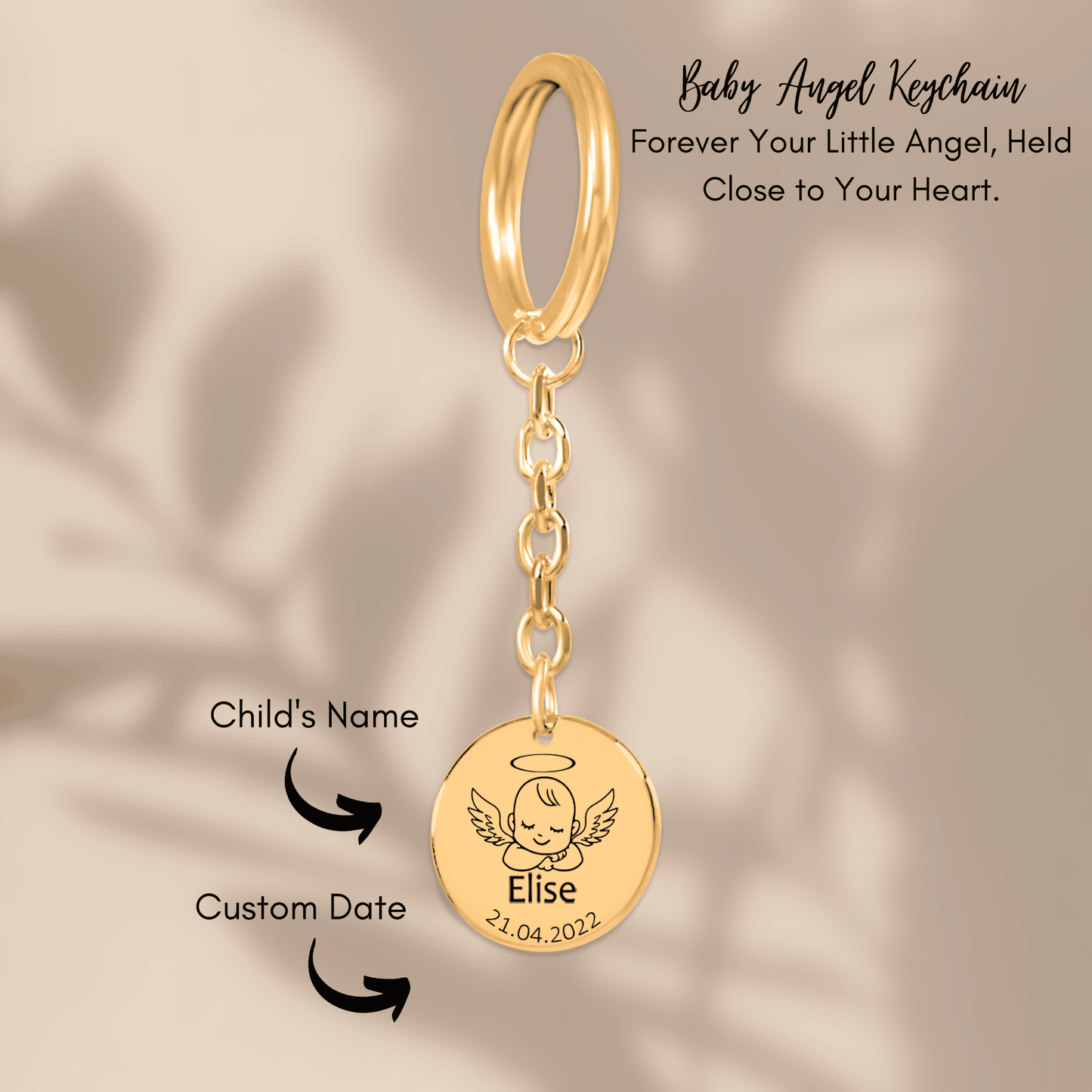 Baby Angel Keychain