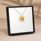 Floral Initial Necklace –N