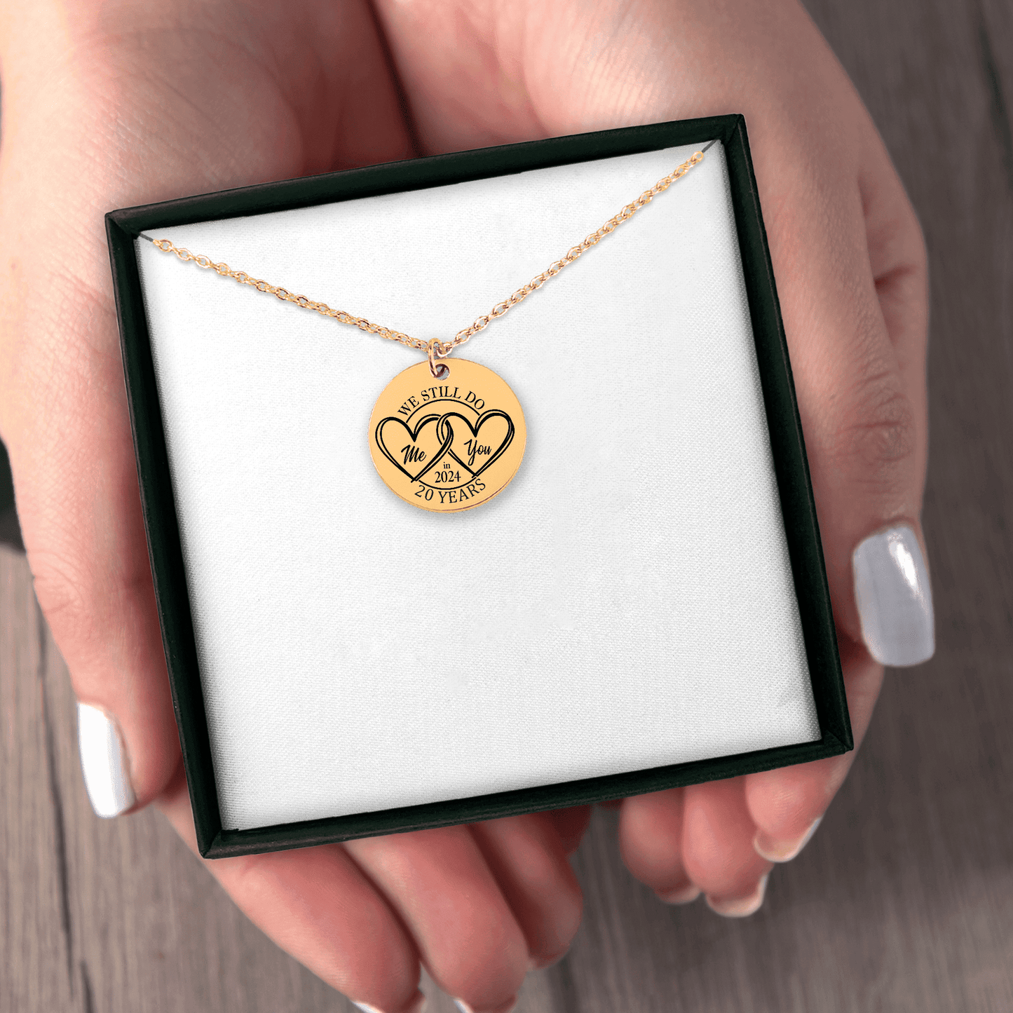 20th Years Anniversary Coin Necklace