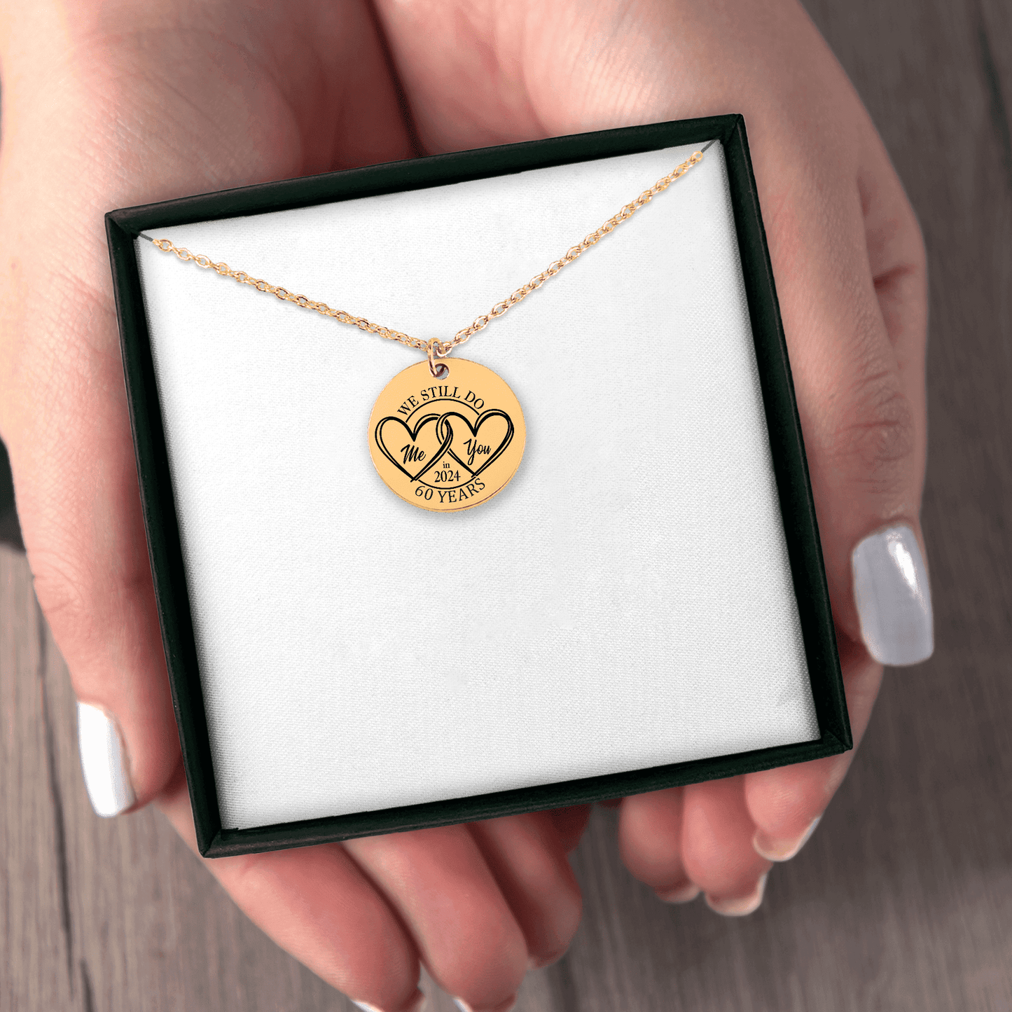 60th Years Anniversary Coin Necklace