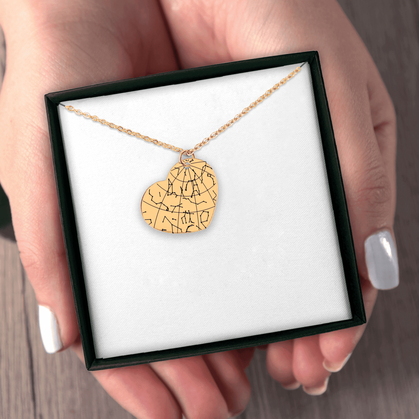 Star Map Heart Necklace