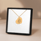 aquarius zodiac sign heart necklace