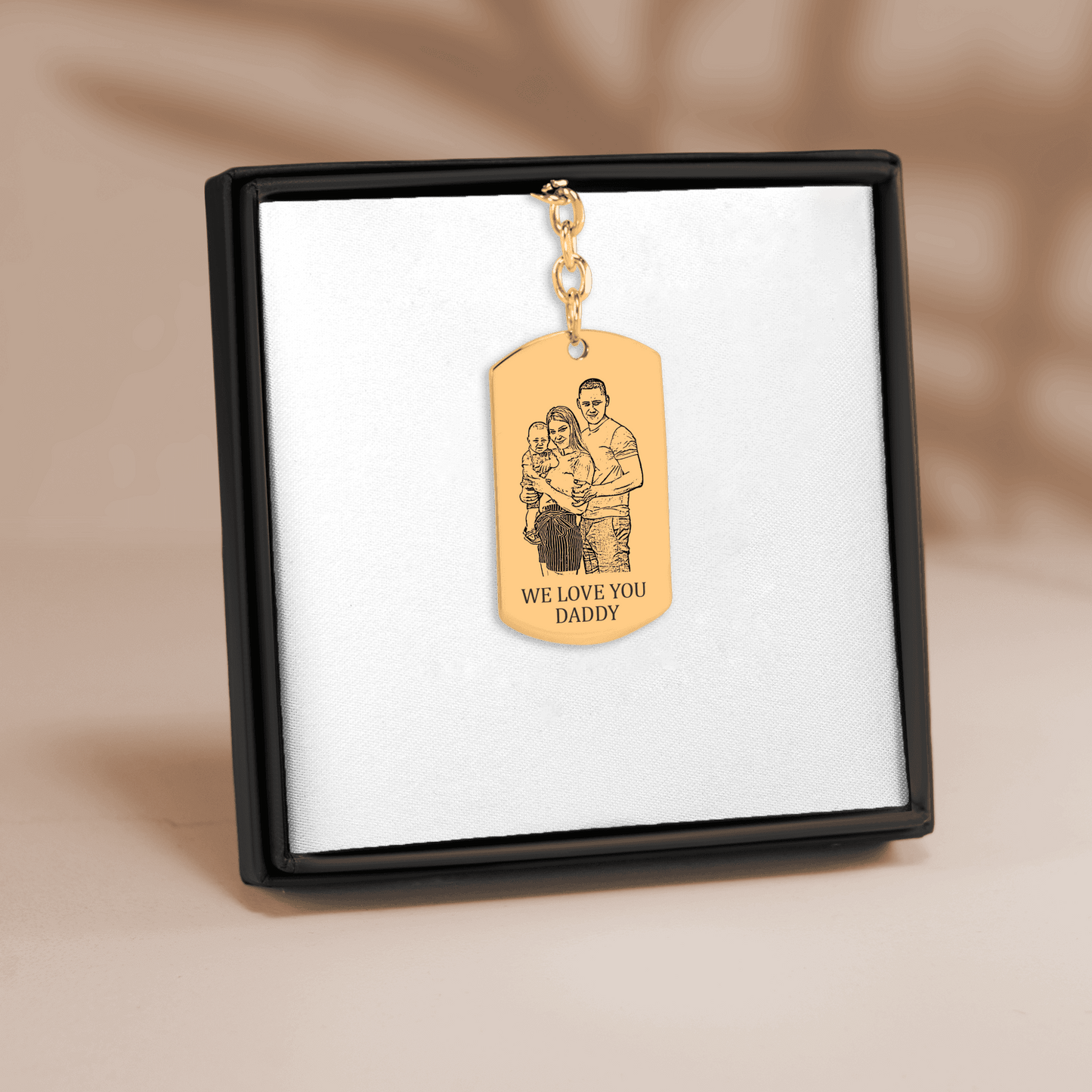 Family Portrait Tag Keychain