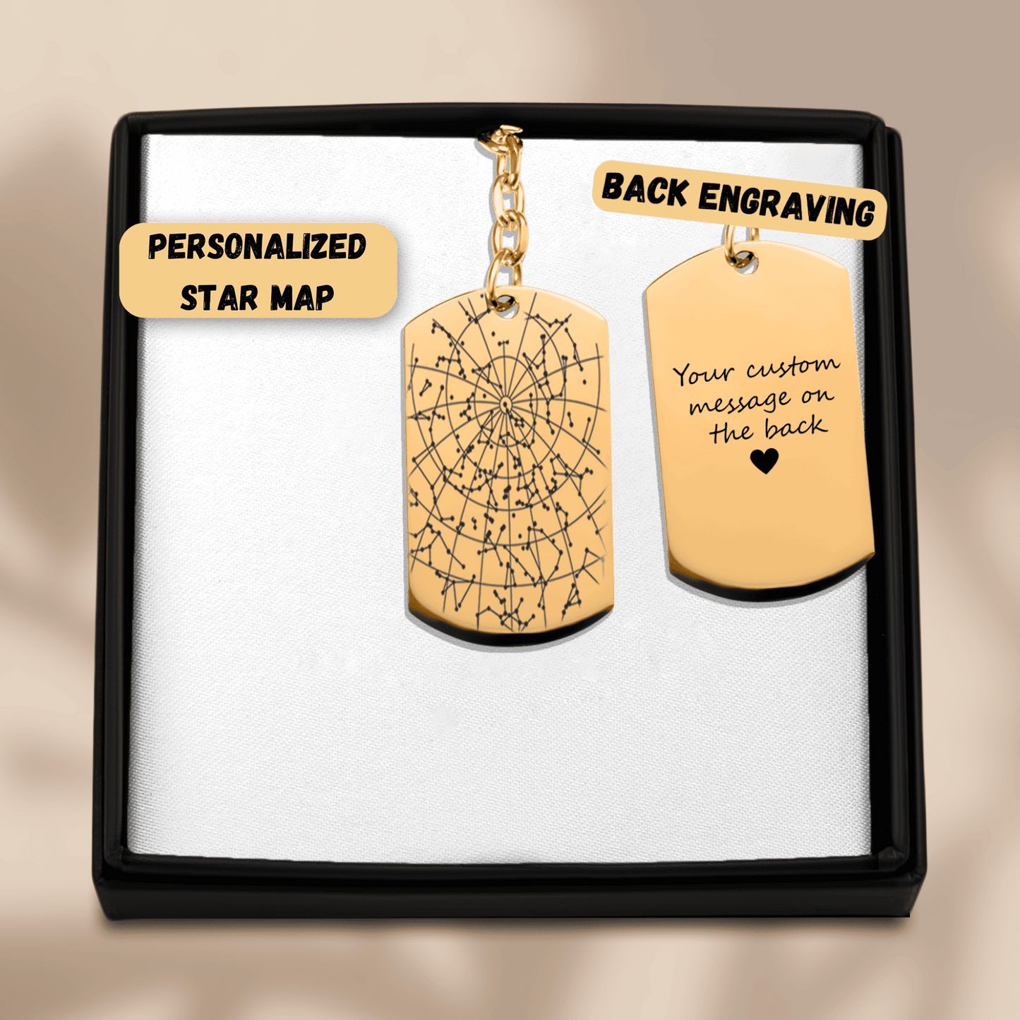 Tag Keychain Star Map