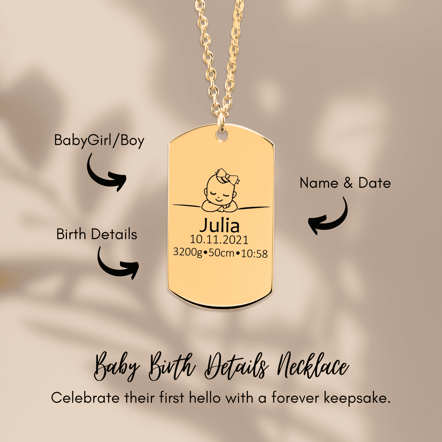 Birth Details Tag