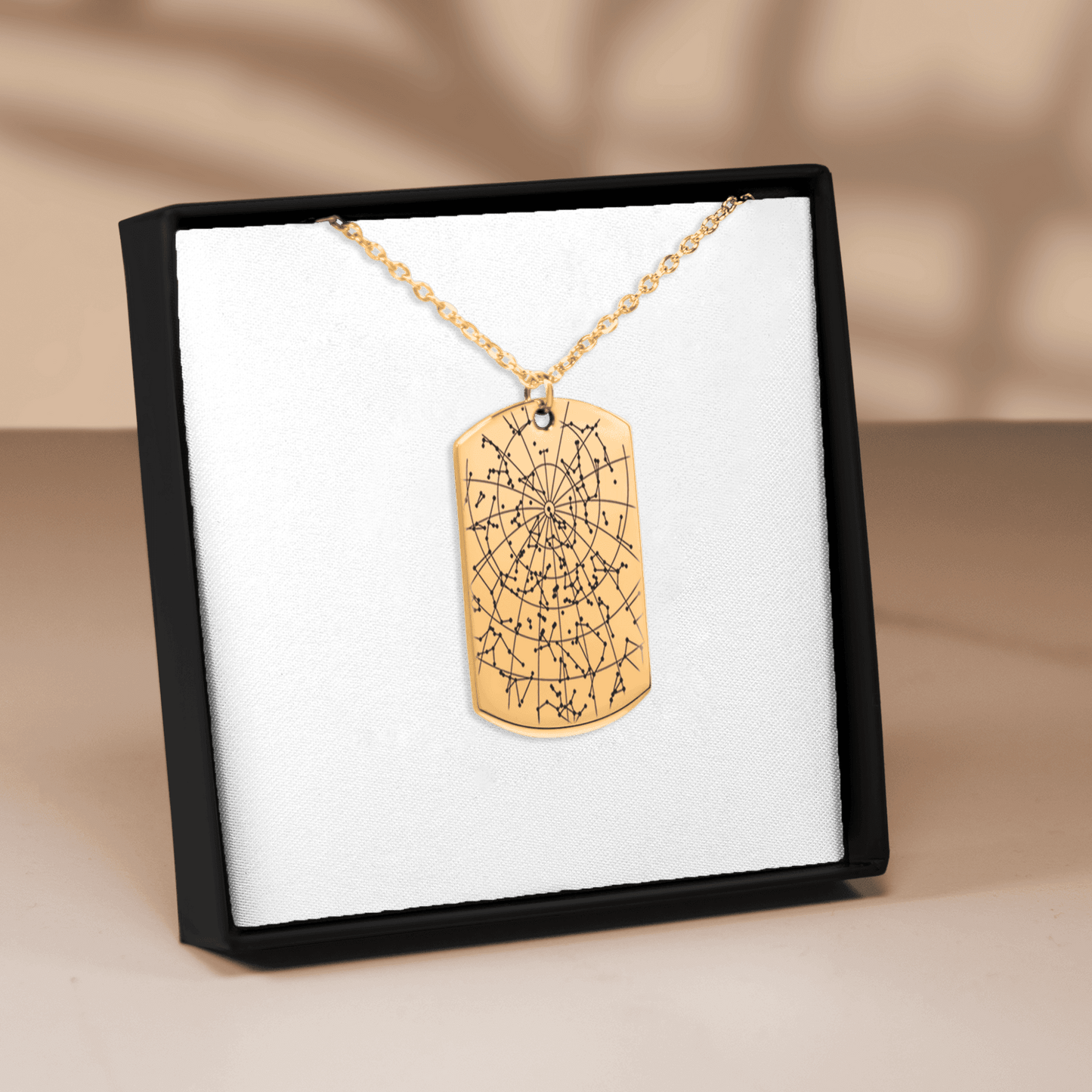 Star Map Tag Necklace