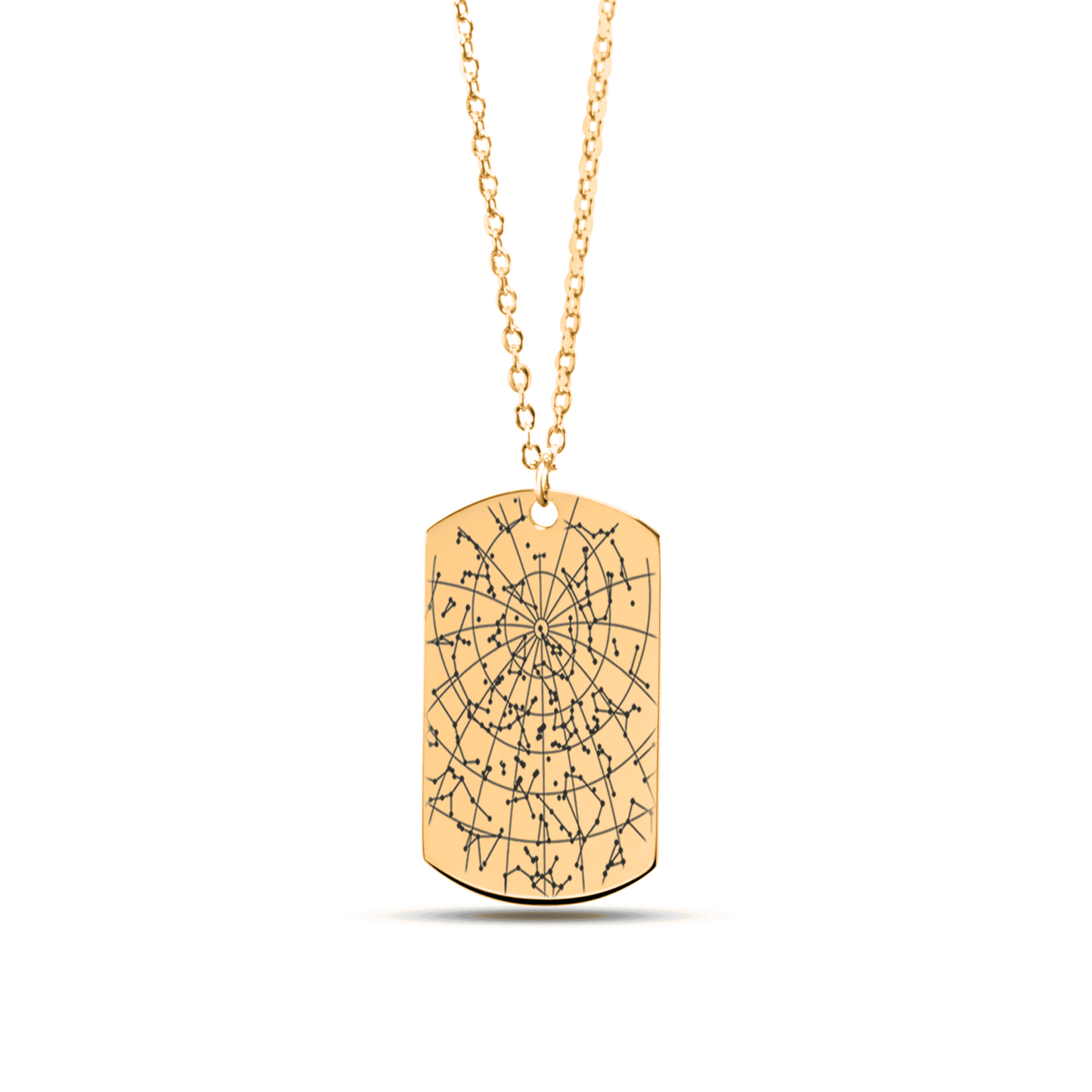 Star Map Tag Necklace