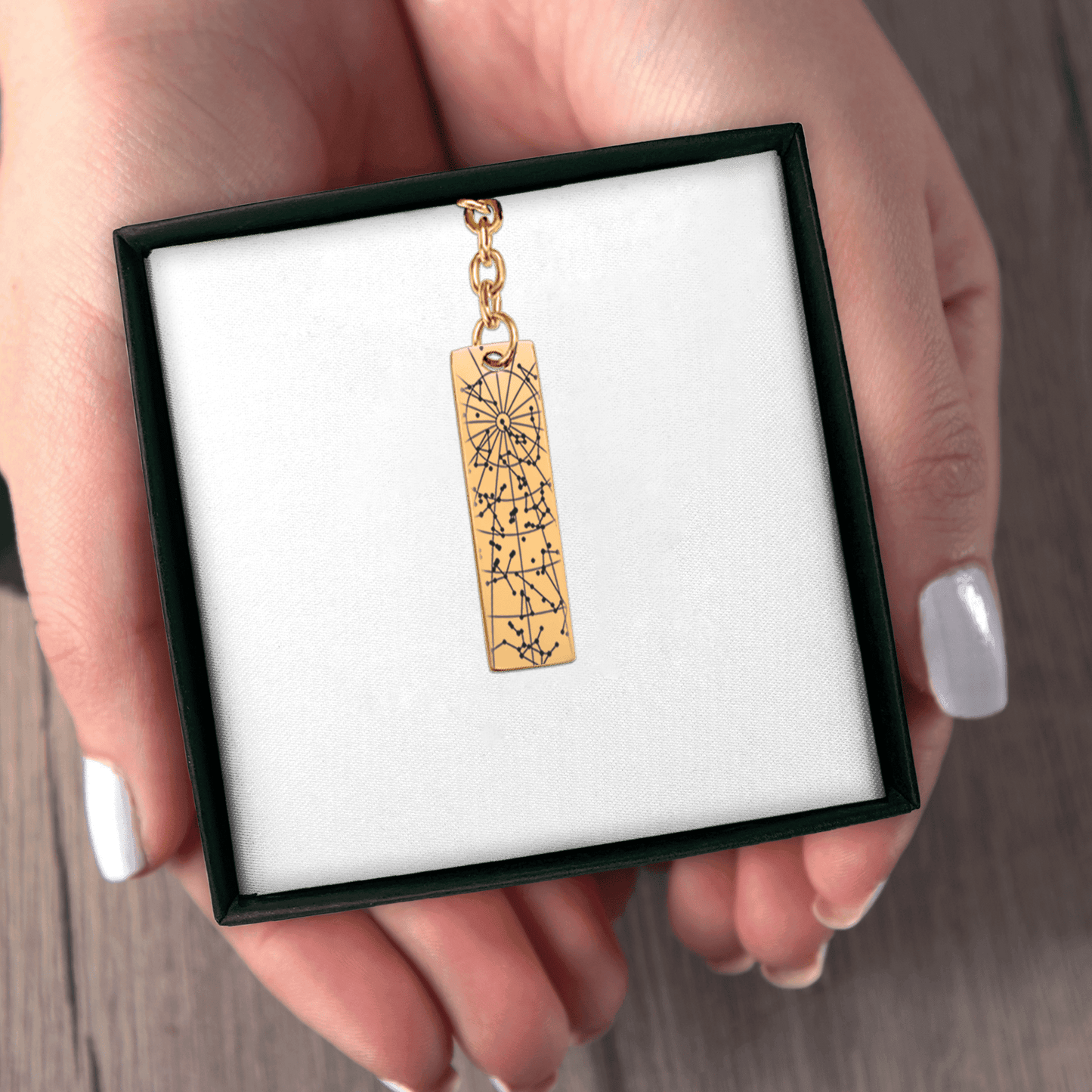 StarMap Vertical Bar Keychain