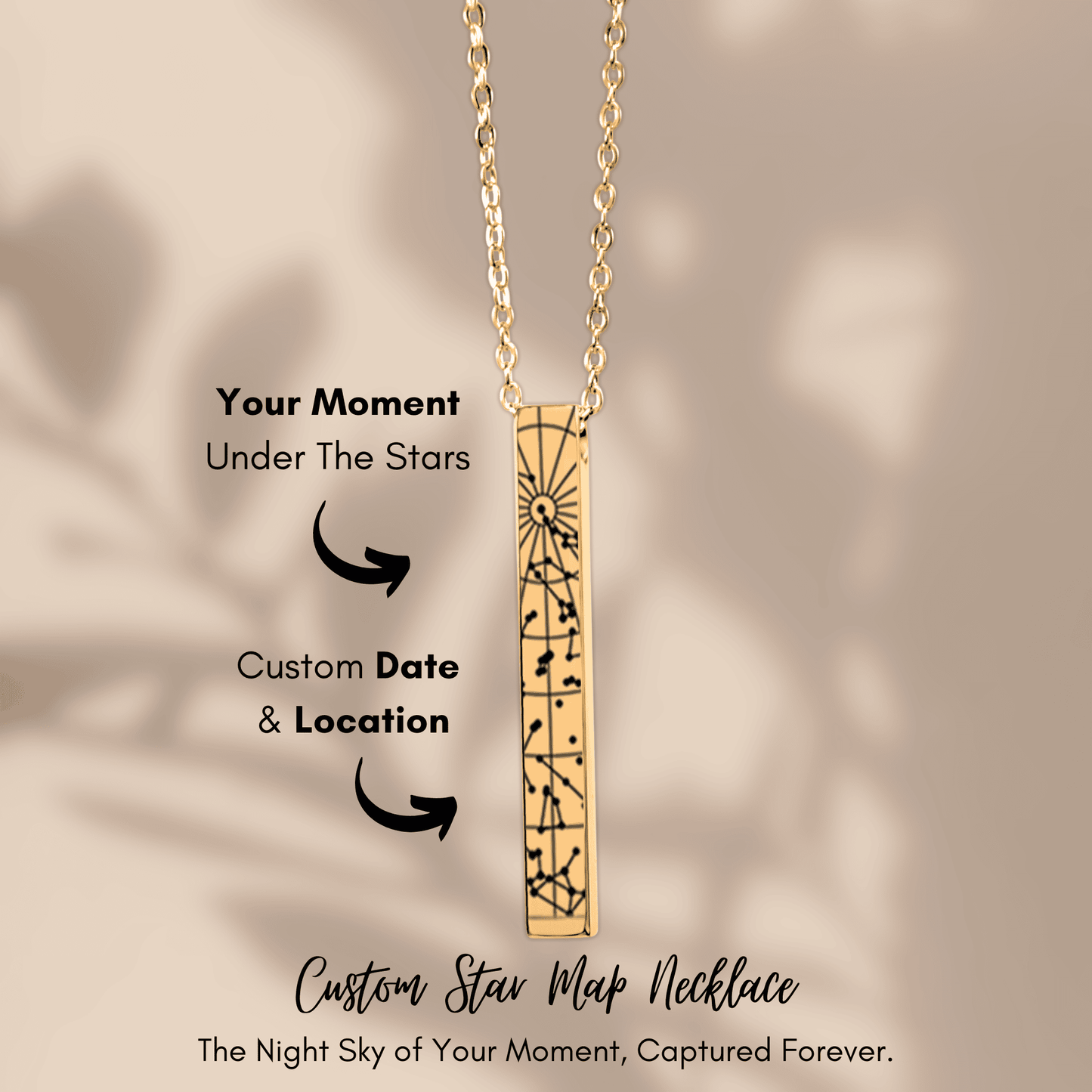 StarMap 3D Bar Necklace