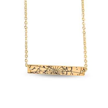 Horizontal Star Map Necklace
