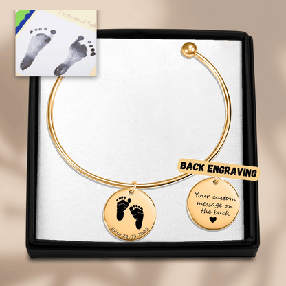 Actual Feet Print Bangles