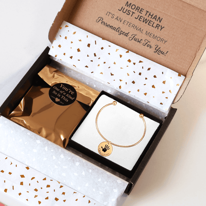 Actual Hand Print Coin Bangle