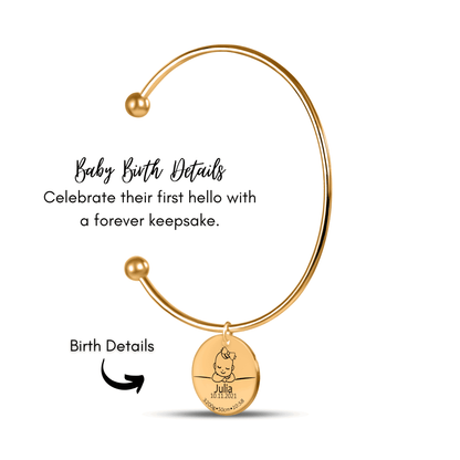 Baby Birth Details Bangle