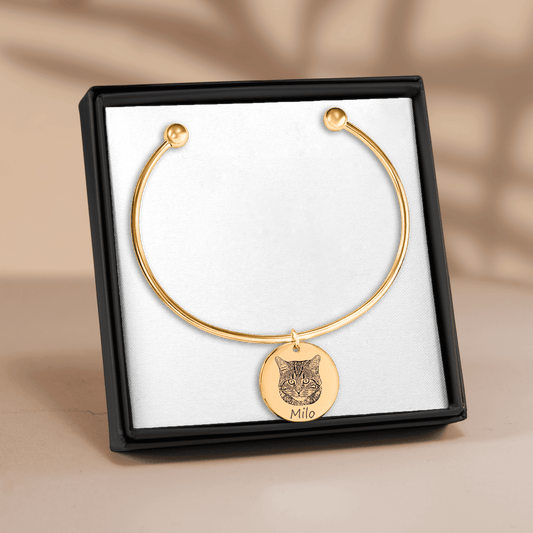 Custom Cat Portrait Bangle