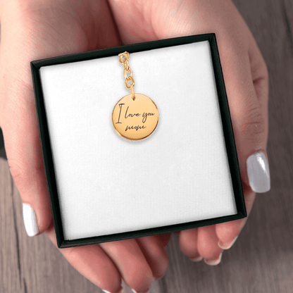 Handwritten Message Keychain