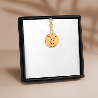 Zodiac Sign Keychain