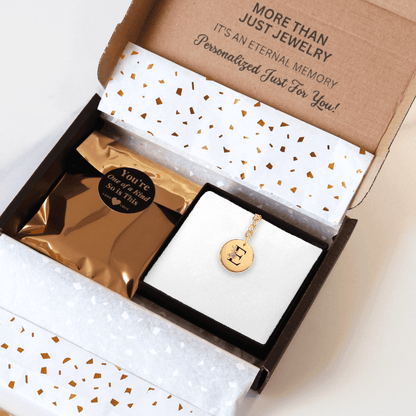 Floral Initial Keychain – E