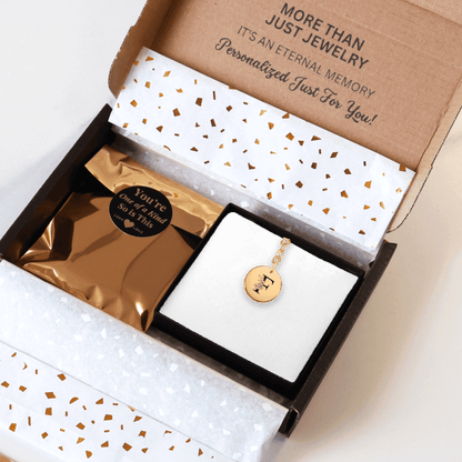 Floral Initial Keychain – F