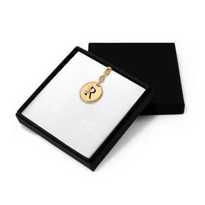 Floral Initial Keychain – R