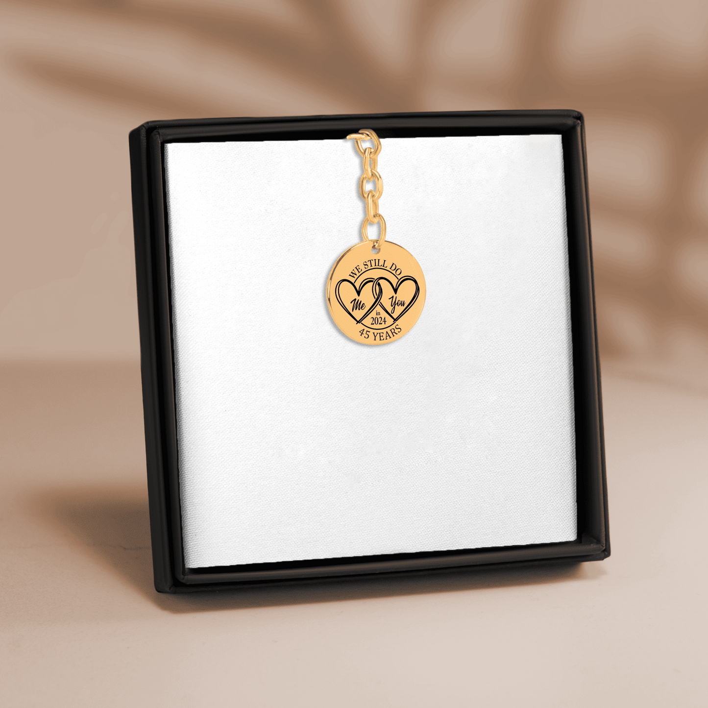 45th Years Anniversary Coin Keychain