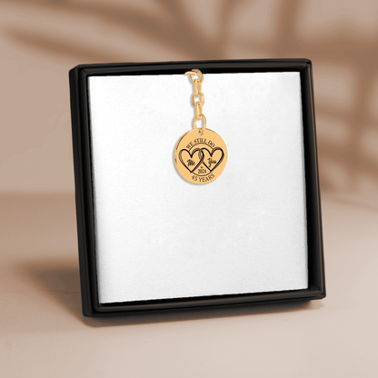 45th Years Anniversary Coin Keychain