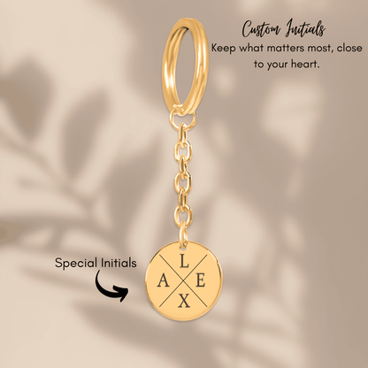 Custom Initials Keychain