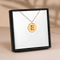 Floral Initial Necklace –E