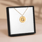 Floral Initial Necklace – G