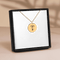 Floral Initial Necklace – T