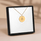 zodiac sign coin necklace