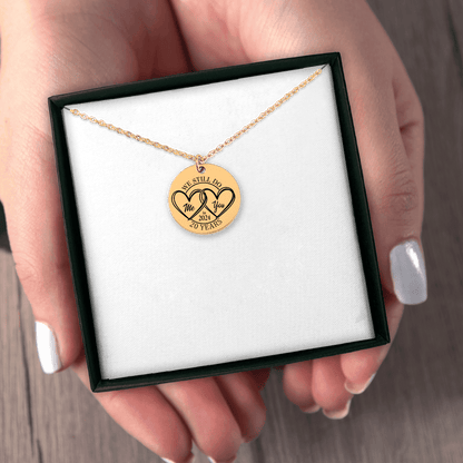 20th Years Anniversary Coin Necklace