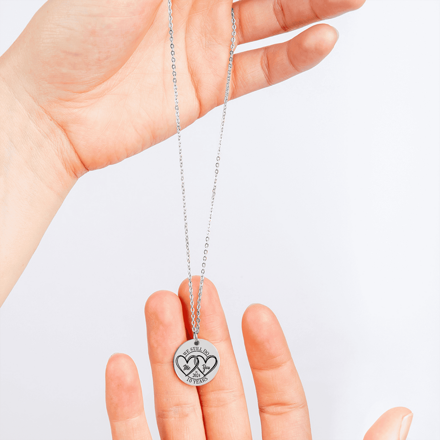 10th Years Anniversary Coin Necklace