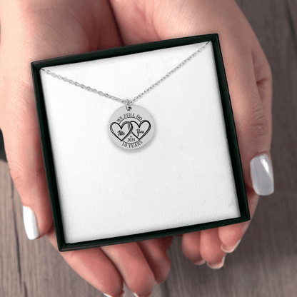 10th Years Anniversary Coin Necklace