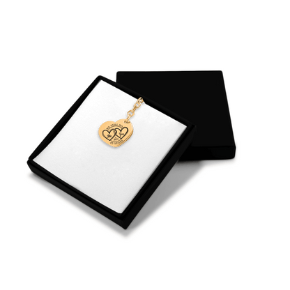 45th Years Anniversary Heart Keychain