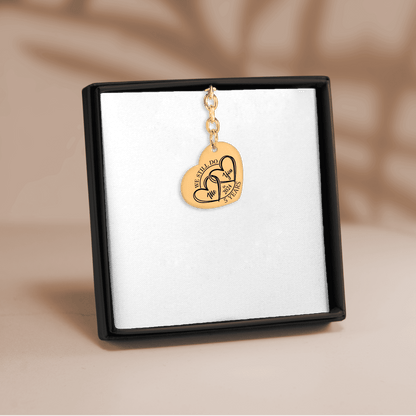 5 Years Anniversaries Heart Keychain