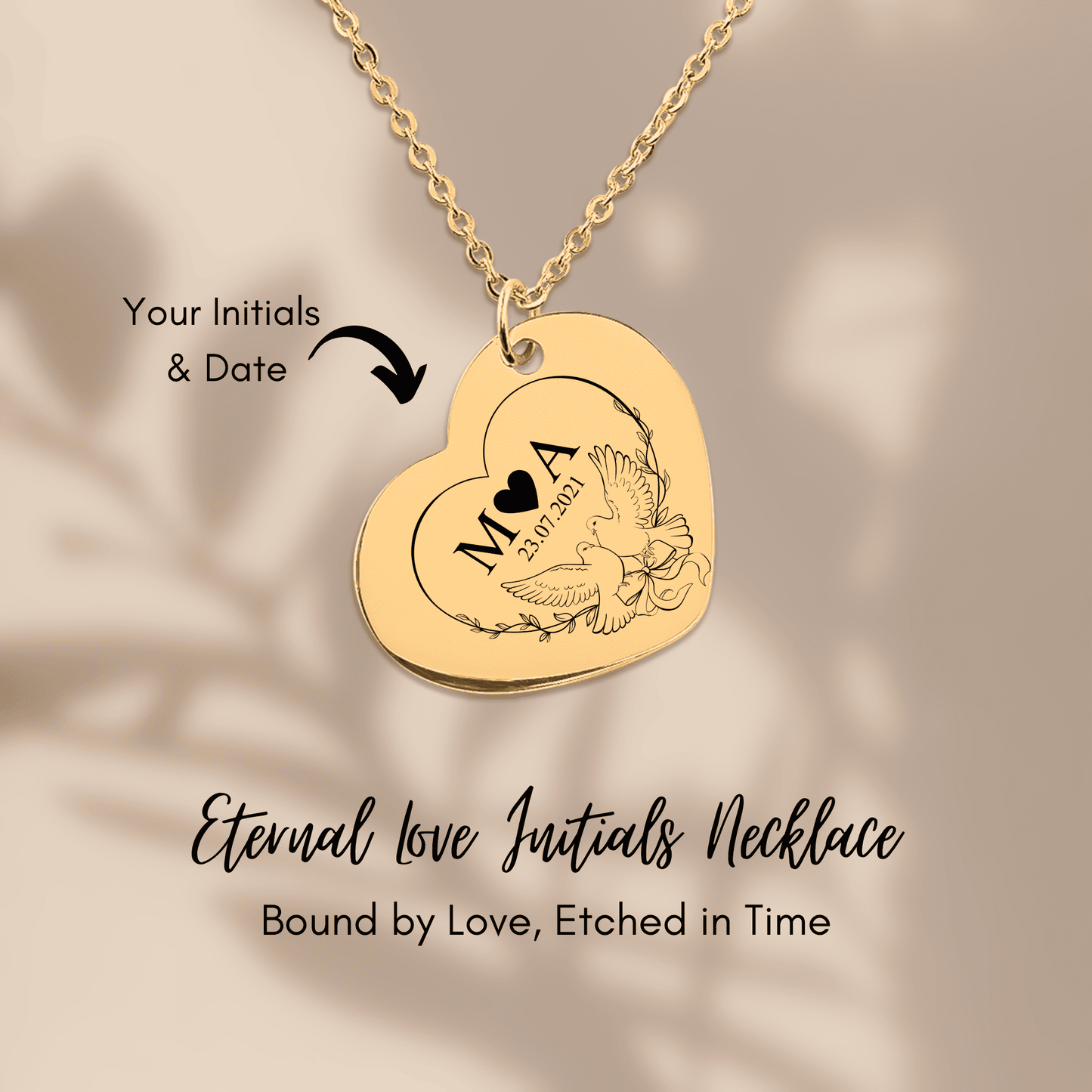 Eternal Love Initials H.N