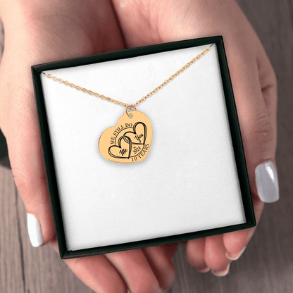 10th Years Anniversaries Heart Necklace