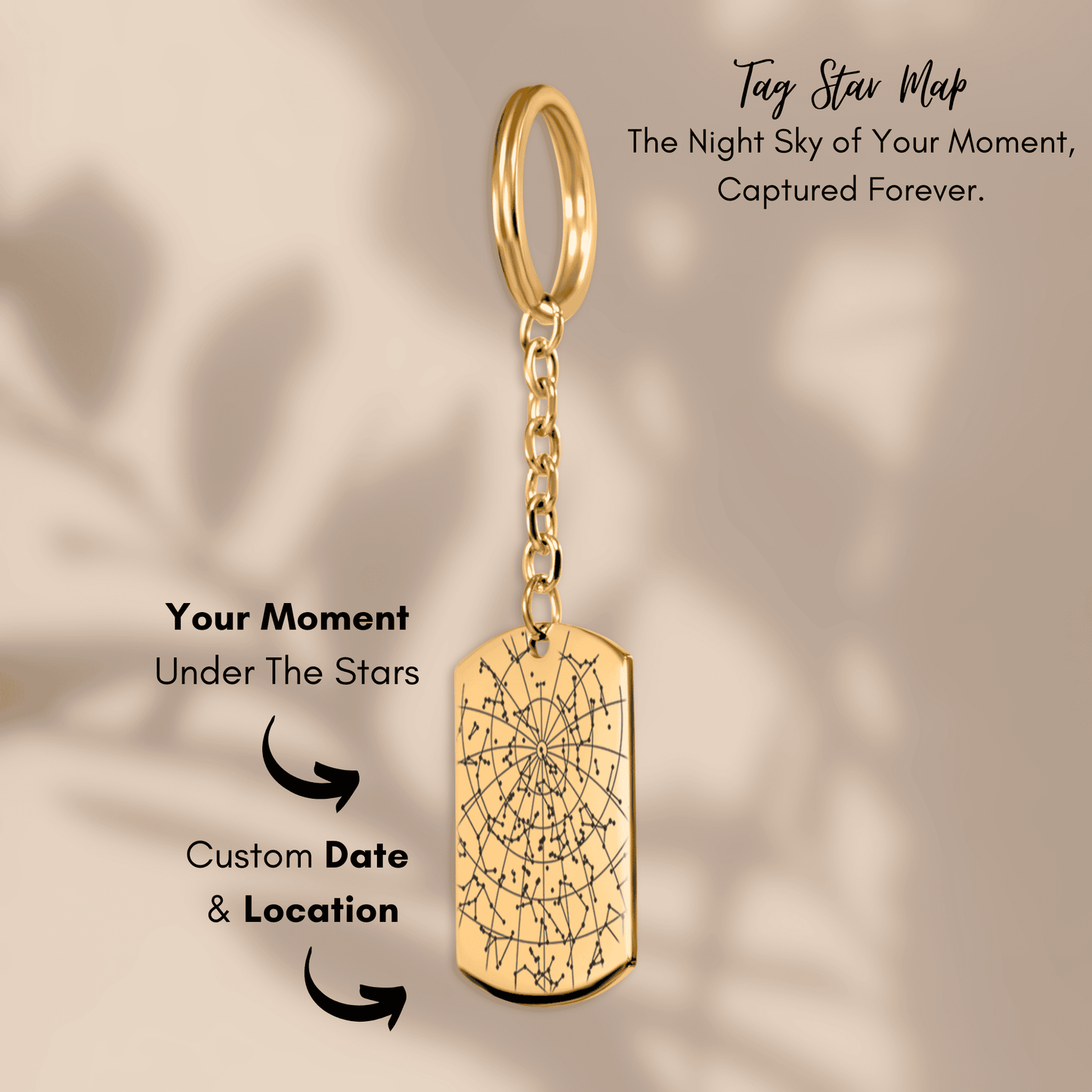 Tag Keychain Star Map