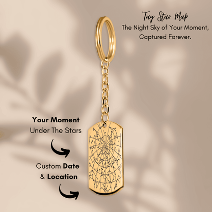 Tag Keychain Star Map