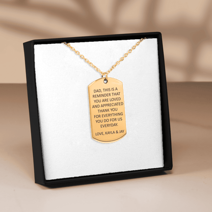 Custom Tag Necklace