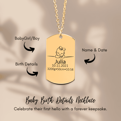 Birth Details Tag