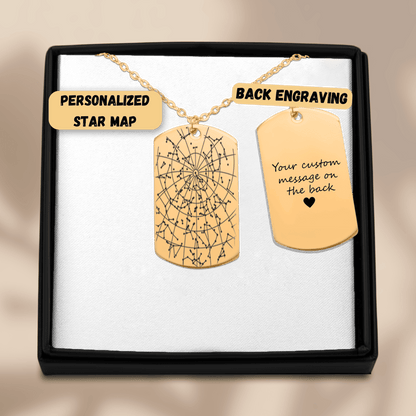 Star Map Tag Necklace